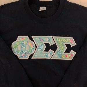 Phi Sigma Sigma Lilly Pulitzer Sweatshirt